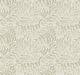 Lemieux et Cie Zora Wave Taupe Beige Wallpaper