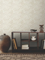 Lemieux et Cie Zora Wave Taupe Beige Wallpaper