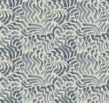 Lemieux et Cie Zora Wave Denim Blue Wallpaper