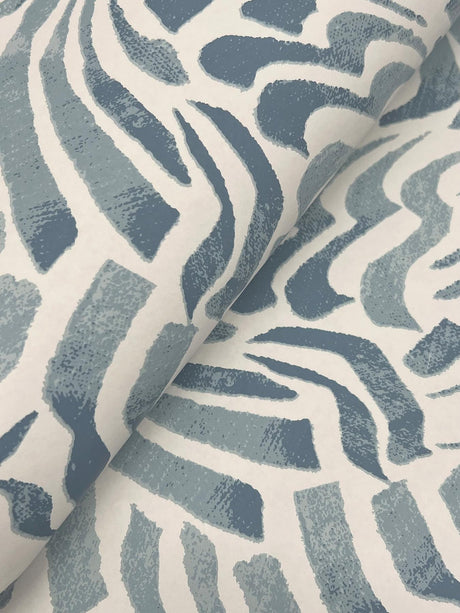 Lemieux et Cie Zora Wave Denim Blue Wallpaper
