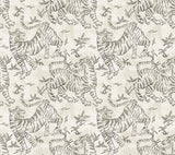 Lemieux et Cie Orly Tigers White White Wallpaper
