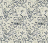 Lemieux et Cie Orly Tigers Indigo Off-White Wallpaper