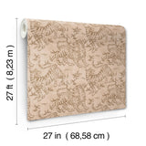 Lemieux et Cie Orly Tigers Blush Pink Wallpaper