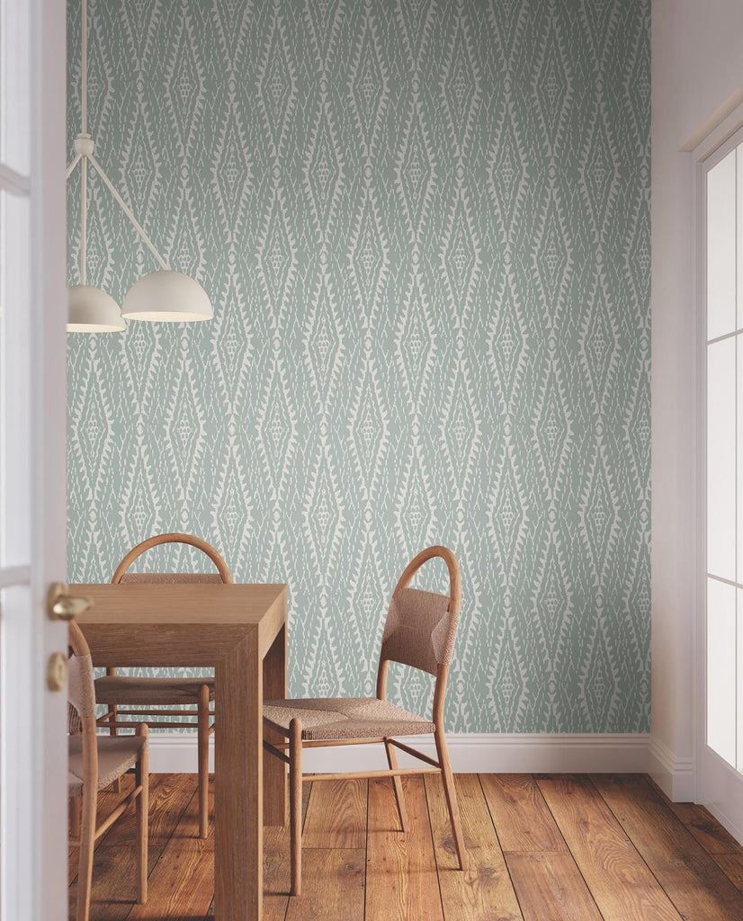 Lemieux et Cie Rousseau Paperweave Sage Green Wallpaper