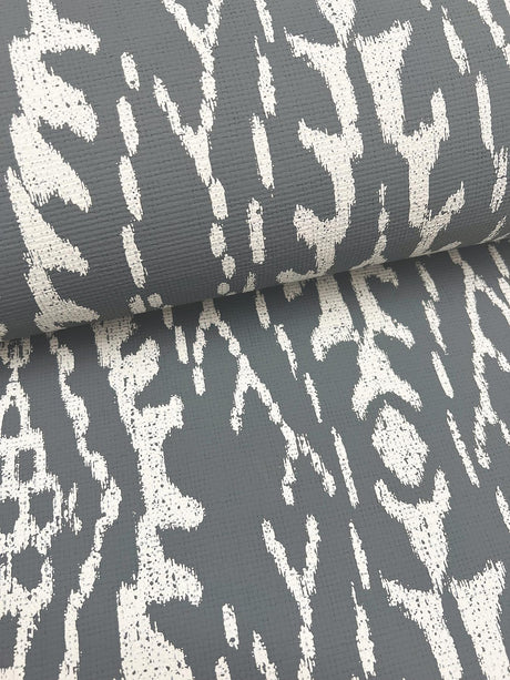 Lemieux et Cie Rousseau Paperweave Charcoal Grey Wallpaper