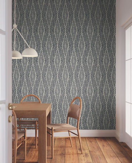 Lemieux et Cie Rousseau Paperweave Charcoal Grey Wallpaper
