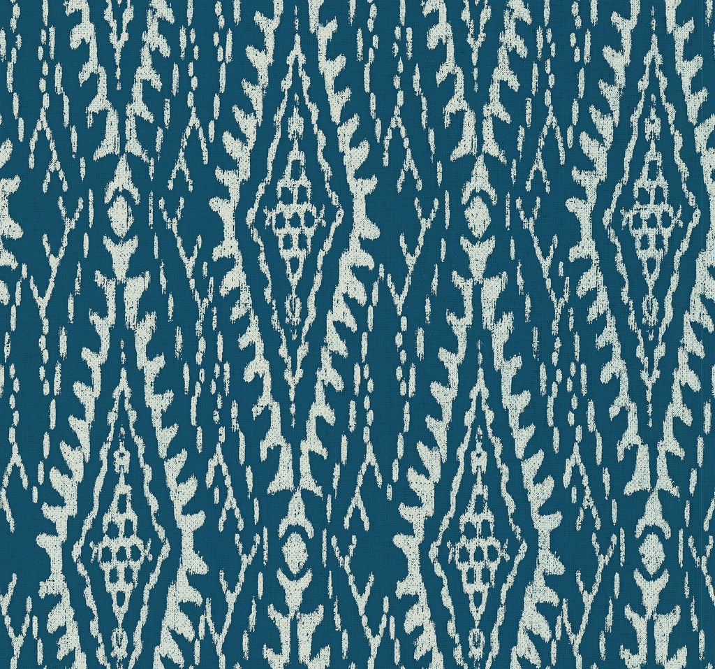 Lemieux et Cie Rousseau Paperweave Indigo Blue Wallpaper