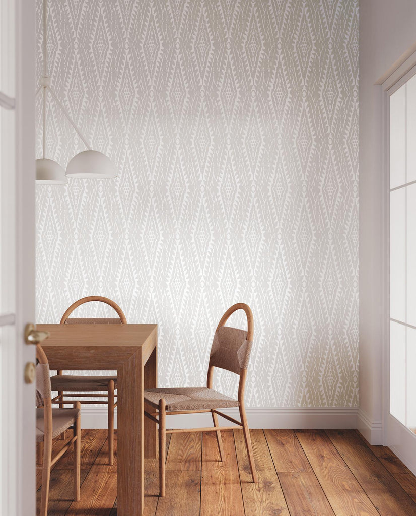 Lemieux et Cie Rousseau Paperweave Warm Grey Grey Wallpaper