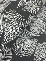 Lemieux et Cie Elora Leaf Black Black Wallpaper