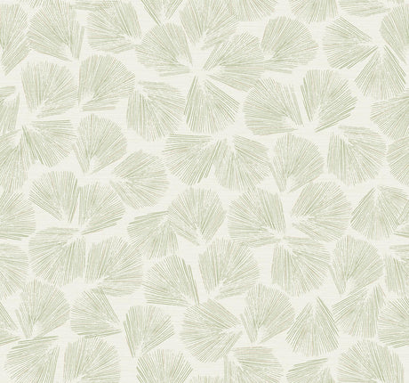 Lemieux et Cie Elora Leaf Green Green Wallpaper