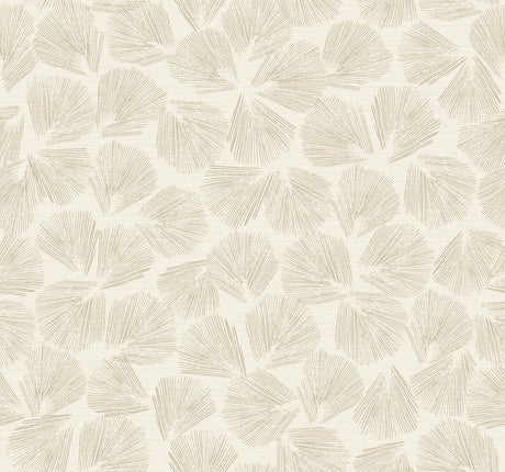Lemieux et Cie Elora Leaf Gold Pink Wallpaper