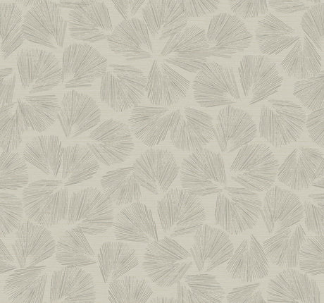 Lemieux et Cie Elora Leaf Taupe Brown Wallpaper