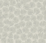 Lemieux et Cie Elora Leaf Grey Grey Wallpaper