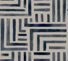 Roommates Painterly Labyrinth Blue Wallpaper