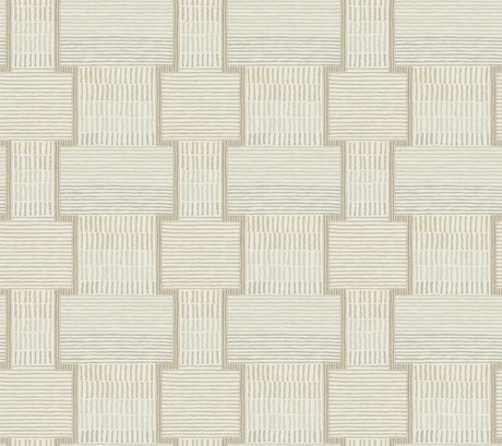 Lemieux et Cie La Broderie Beige Beige Wallpaper
