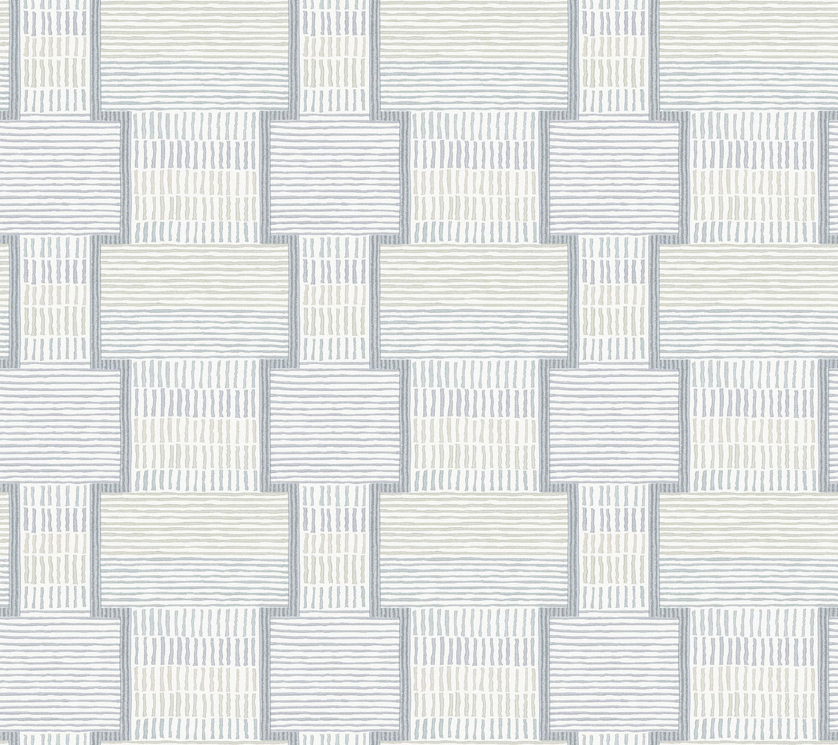 Lemieux et Cie La Broderie Sky Blue Blue Wallpaper