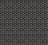 Lemieux et Cie Martigue Stripe Black Black Wallpaper