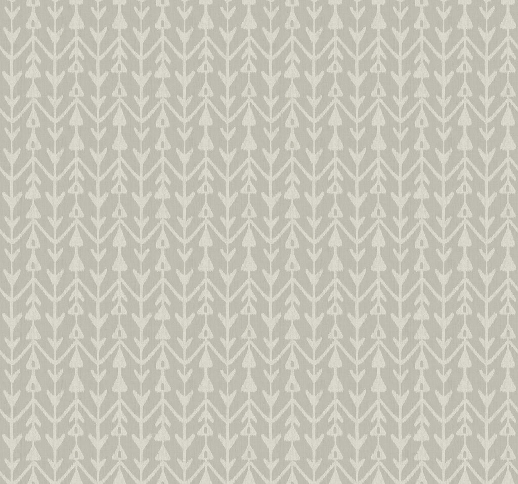 Lemieux et Cie Martigue Stripe Grey Grey Wallpaper
