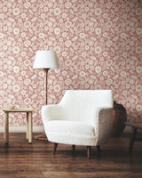 Lemieux et Cie Camille Blossom Vintage Rose Pink Wallpaper