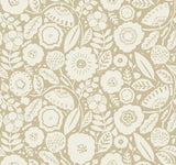 Lemieux et Cie Camille Blossom Ochre Yellow Wallpaper
