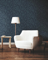 Lemieux et Cie Camille Blossom Indigo Blue Wallpaper