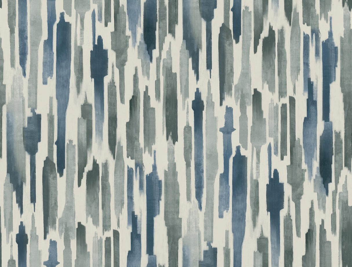 Lemieux et Cie Pluie Ocean Blue Wallpaper