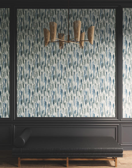 Lemieux et Cie Pluie Ocean Blue Wallpaper