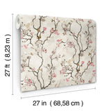 Lemieux et Cie Avril Chinoiserie Rose Pink Wallpaper