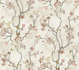 Lemieux et Cie Avril Chinoiserie Coral Orange Wallpaper