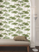 Lemieux et Cie Plein Air Palms Green Green Wallpaper