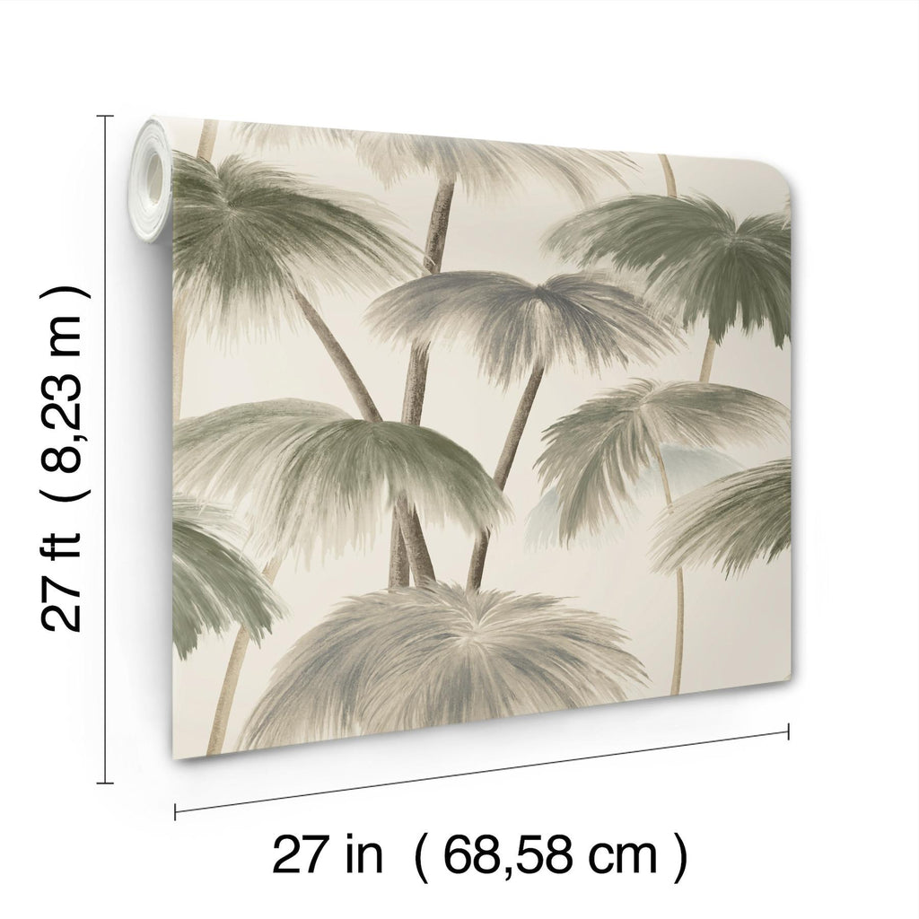 Lemieux et Cie Plein Air Palms Vintage Beige Wallpaper