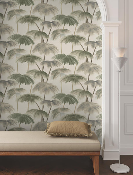 Lemieux et Cie Plein Air Palms Vintage Beige Wallpaper
