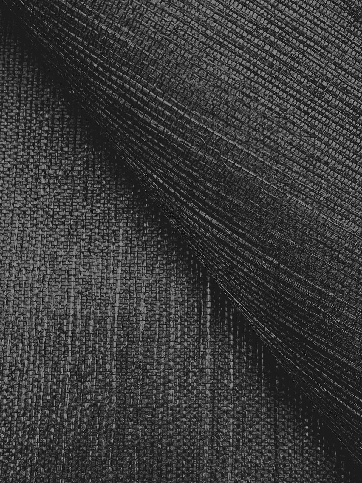 Ronald Redding Maguey Sisal Black Black Wallpaper