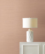 Ronald Redding Maguey Sisal Blush Pink Wallpaper