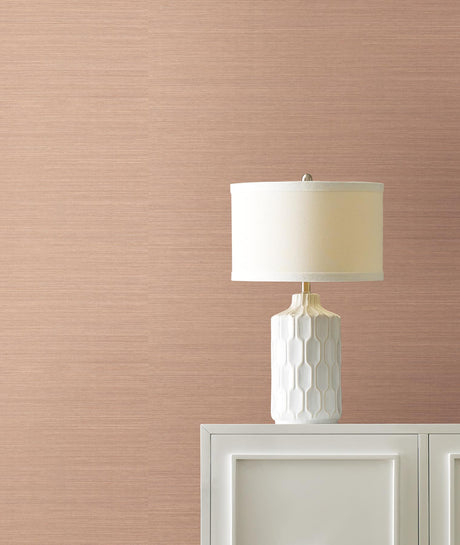 Ronald Redding Maguey Sisal Blush Pink Wallpaper