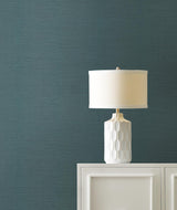 Ronald Redding Maguey Sisal Dark Teal Blue Wallpaper