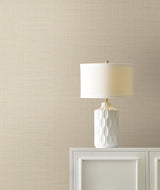 Ronald Redding Maguey Sisal Silver Silver Wallpaper