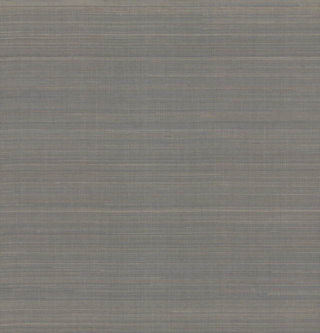 Ronald Redding Abaca Weave Charcoal Grey Wallpaper