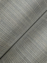 Ronald Redding Abaca Weave Charcoal Grey Wallpaper