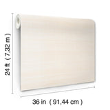 Ronald Redding Maguey Sisal Cream Cream Wallpaper