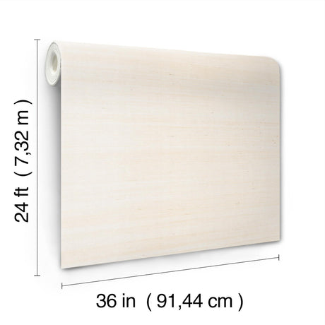 Ronald Redding Maguey Sisal Cream Cream Wallpaper