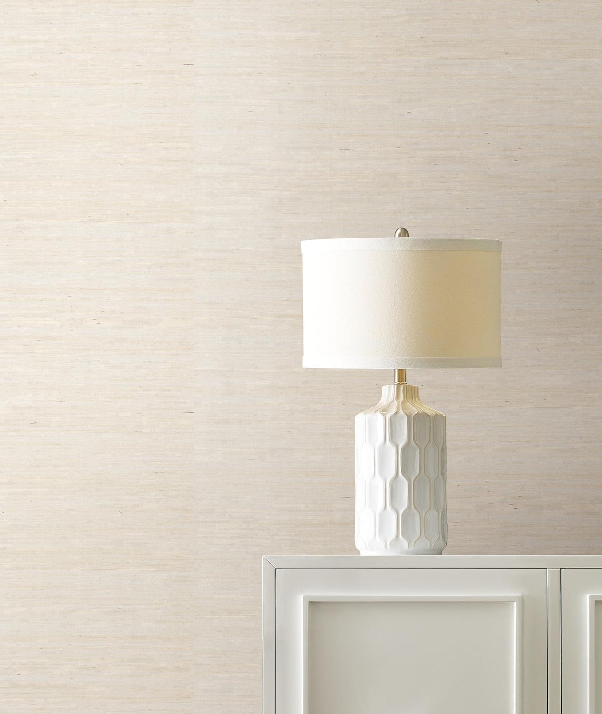 Ronald Redding Maguey Sisal Cream Cream Wallpaper