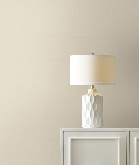 Ronald Redding Maguey Sisal Porcelain White Wallpaper