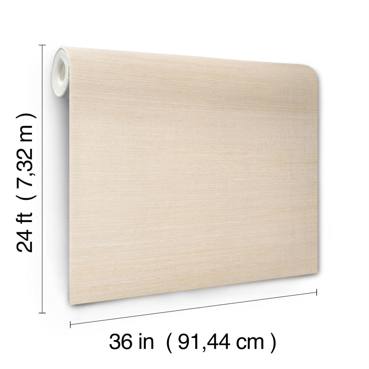 Ronald Redding Maguey Sisal Wheat Beige Wallpaper