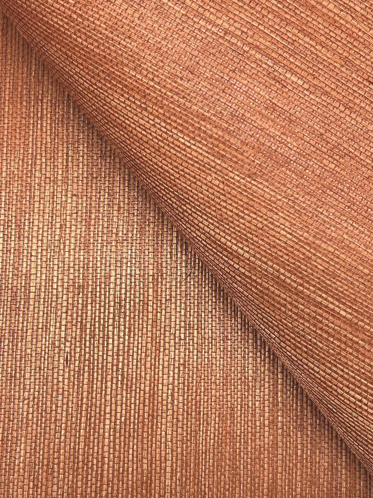 Ronald Redding Maguey Sisal Ginger Orange Wallpaper