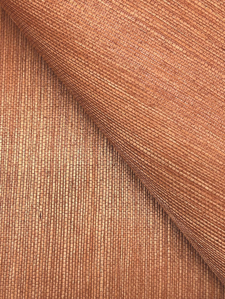 Ronald Redding Maguey Sisal Ginger Orange Wallpaper