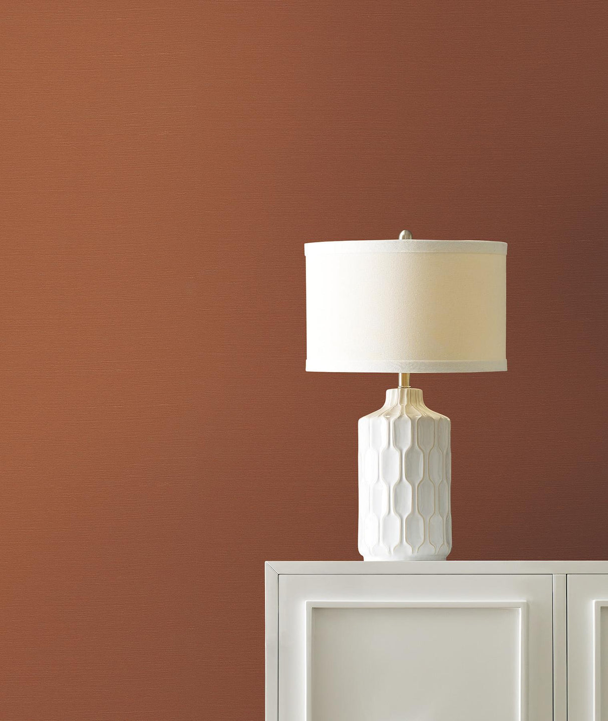 Ronald Redding Maguey Sisal Ginger Orange Wallpaper