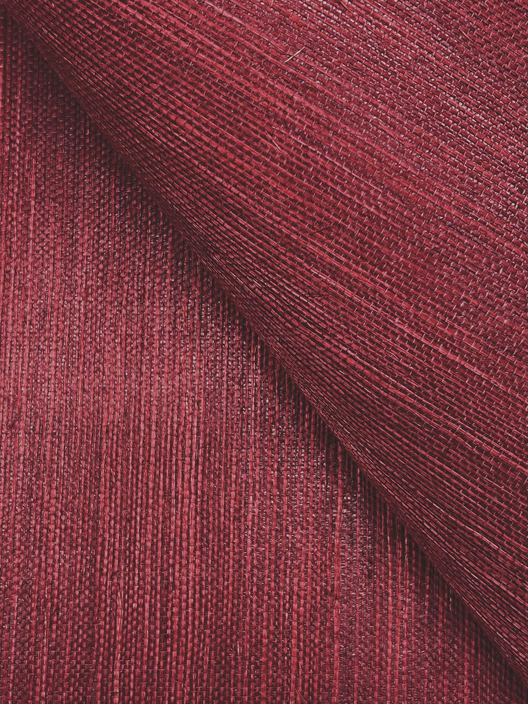 Ronald Redding Maguey Sisal Currant Red Wallpaper