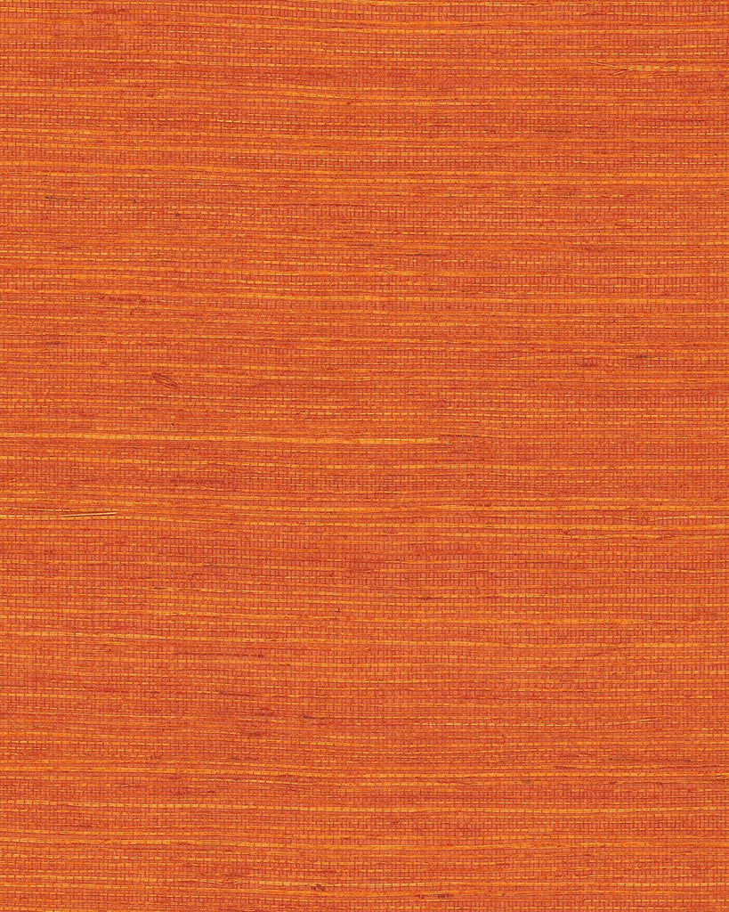Ronald Redding Maguey Sisal Clementine Orange Wallpaper