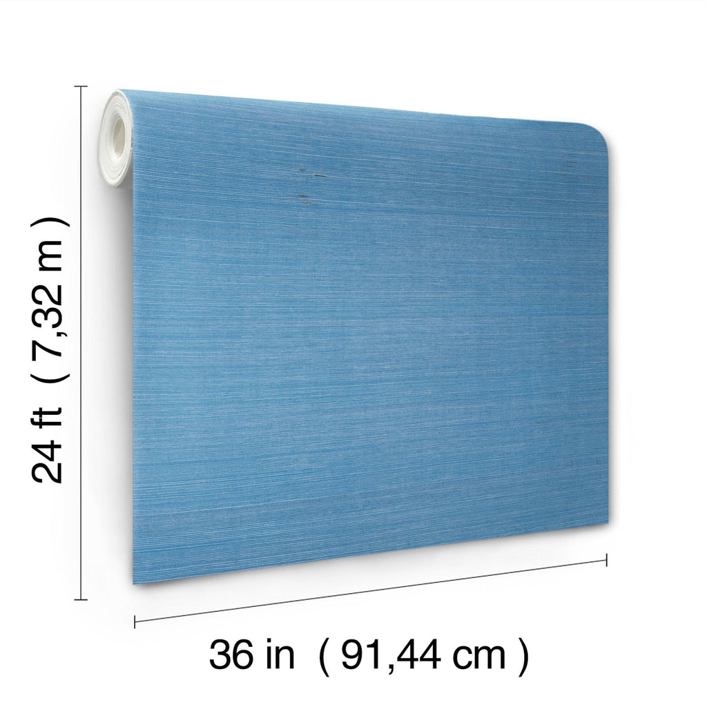 Ronald Redding Maguey Sisal Azure Blue Wallpaper